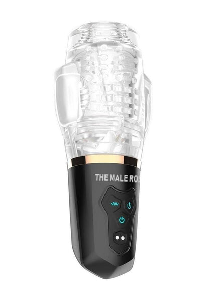 The Male Rose 2 Rechargeable Sucking Masturbator - Black/Clear